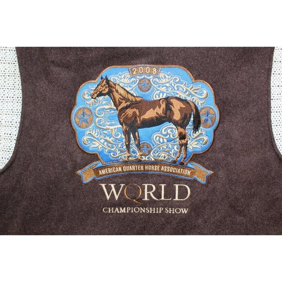 Cripple Creek Wool Men's Vest Sz. XXL Quarter Horse 2008 Championship Equestrian - Picture 11 of 12